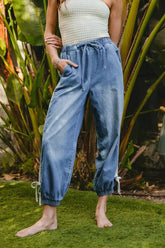 BiBi Striped Tape Jeans - Comfort Meets Style, , $ 65.00, A Moment Of Now™